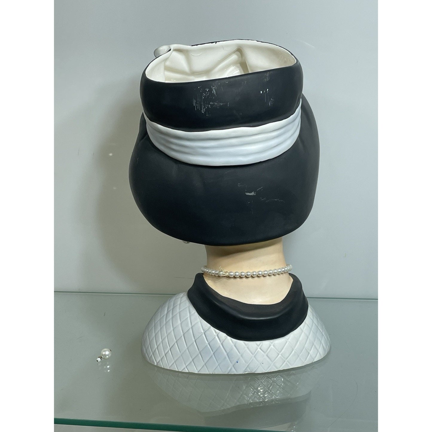 RARE Vintage Woman Lady Ceramic Head Vase Planter 10 1/2" Napcoware Japan C7498