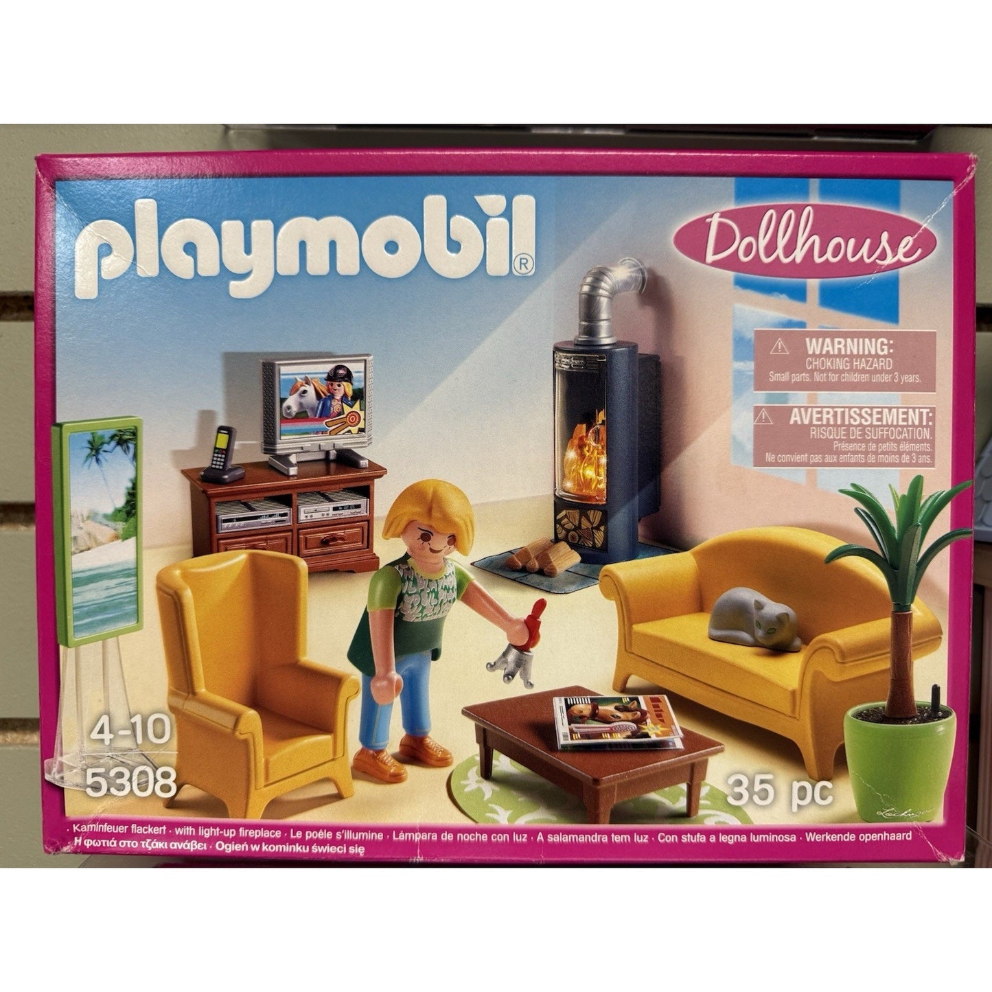 Playmobil Deluxe Dollhouse 5303 Mansion House w extension sets 3X all lights LOT