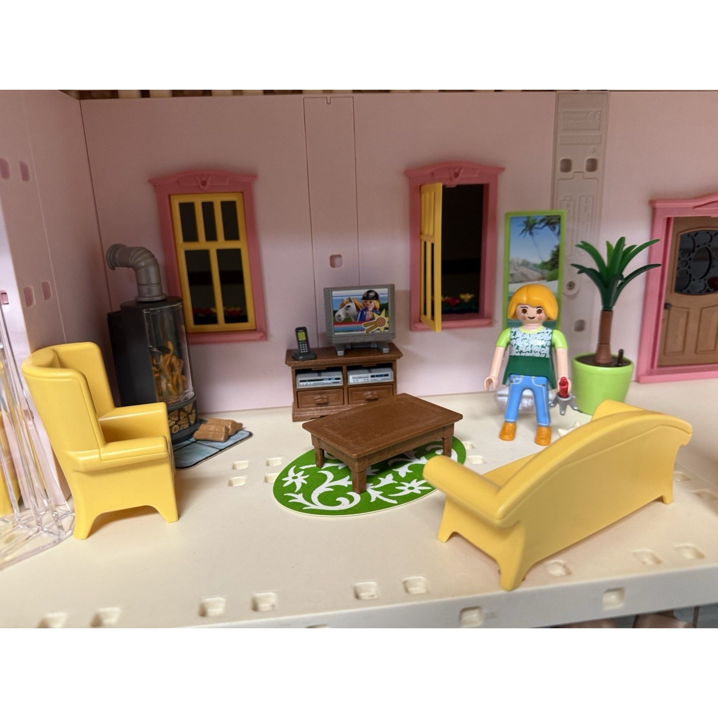 Playmobil Deluxe Dollhouse 5303 Mansion House w extension sets 3X all lights LOT