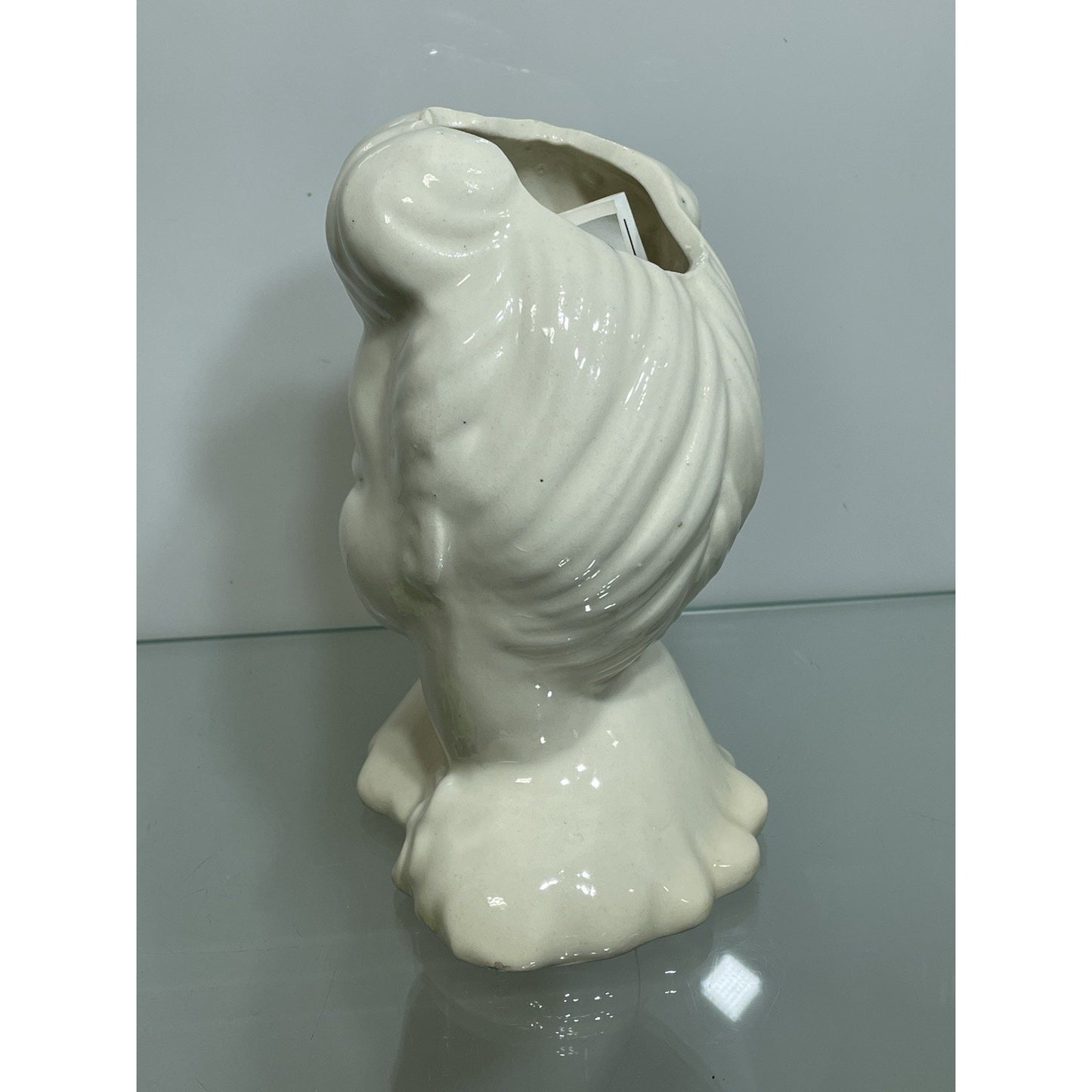 VINTAGE BETTY GRABLE LADY HEAD VASE 7” Tall WHITE GLAMOUR GIRL - USA Bottom