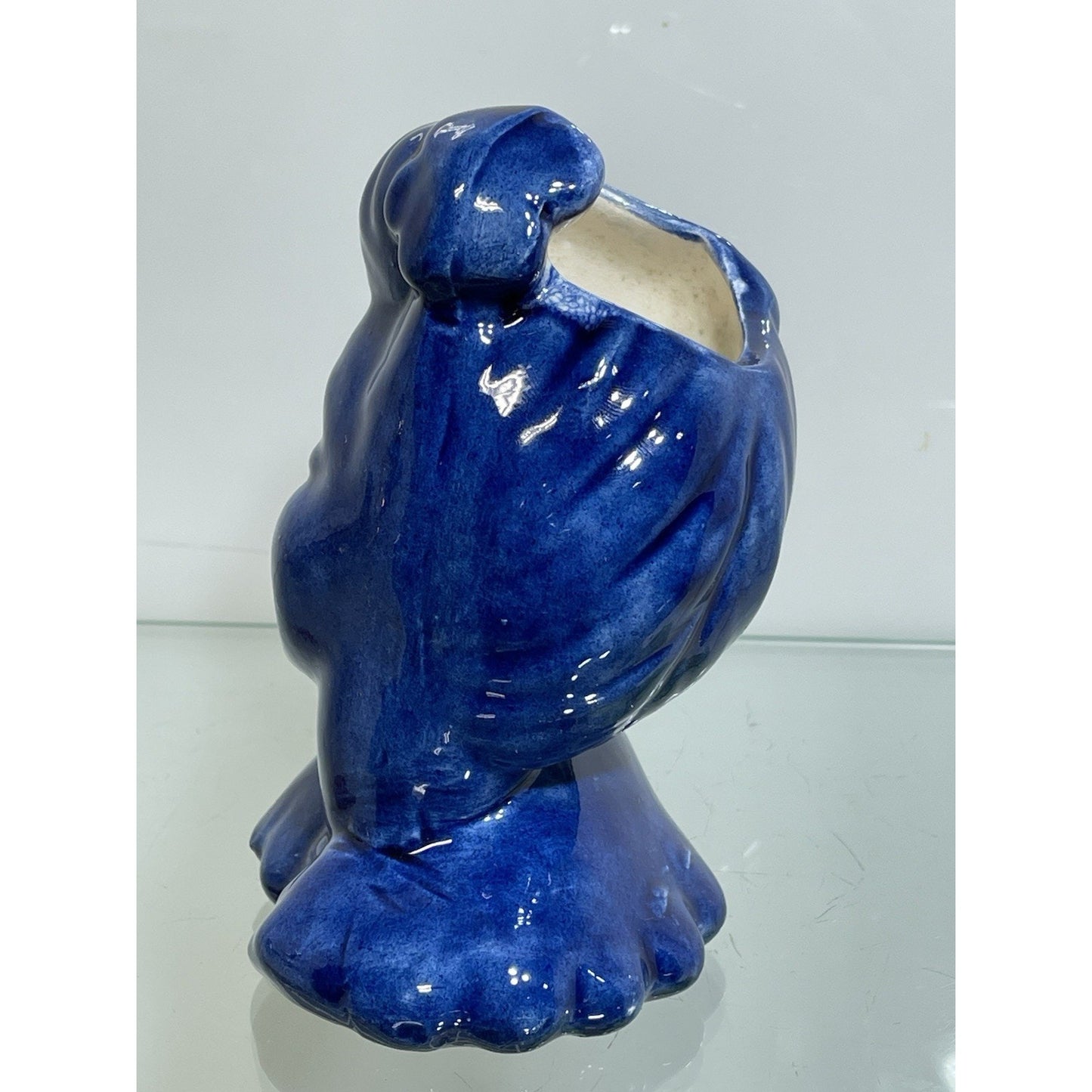 Vintage "Glamour Girl" Betty Grable Inspired Lady Head Vase 5.5" inch All BLUE