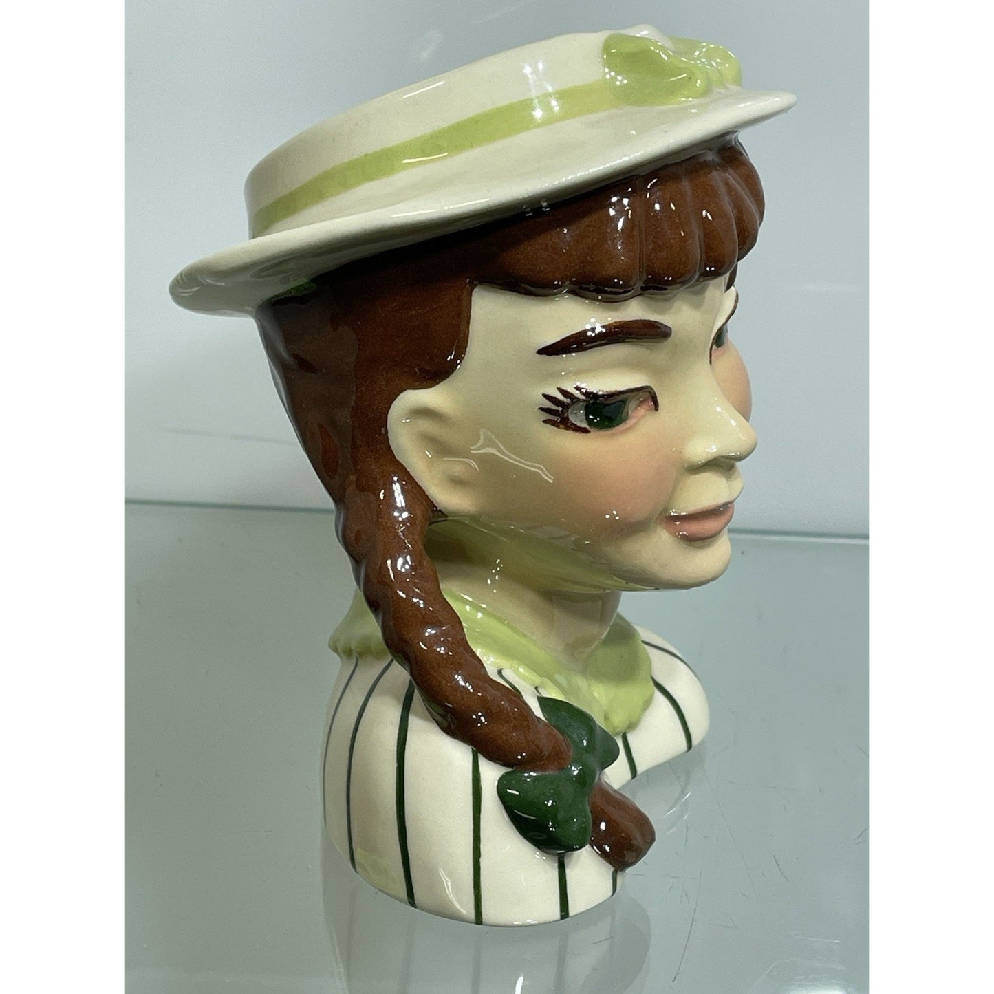 Vintage Lady Head Vase “Becky”, 5 1/2”, Ceramic Arts Studio, Madison, Wis.