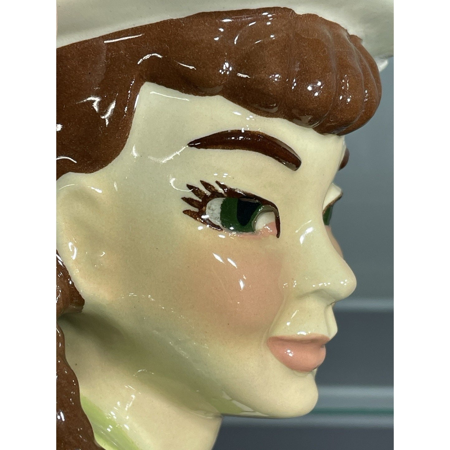 Vintage Lady Head Vase “Becky”, 5 1/2”, Ceramic Arts Studio, Madison, Wis.