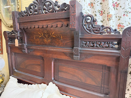 Complete Antique Eastlake Bed - Antique Full Size