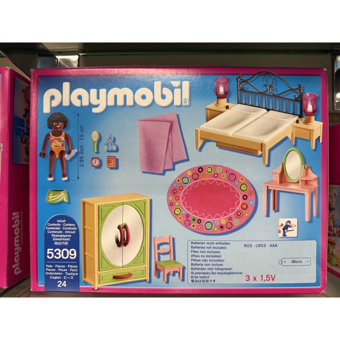 Playmobil Deluxe Dollhouse 5303 Mansion House w extension sets 3X all lights LOT