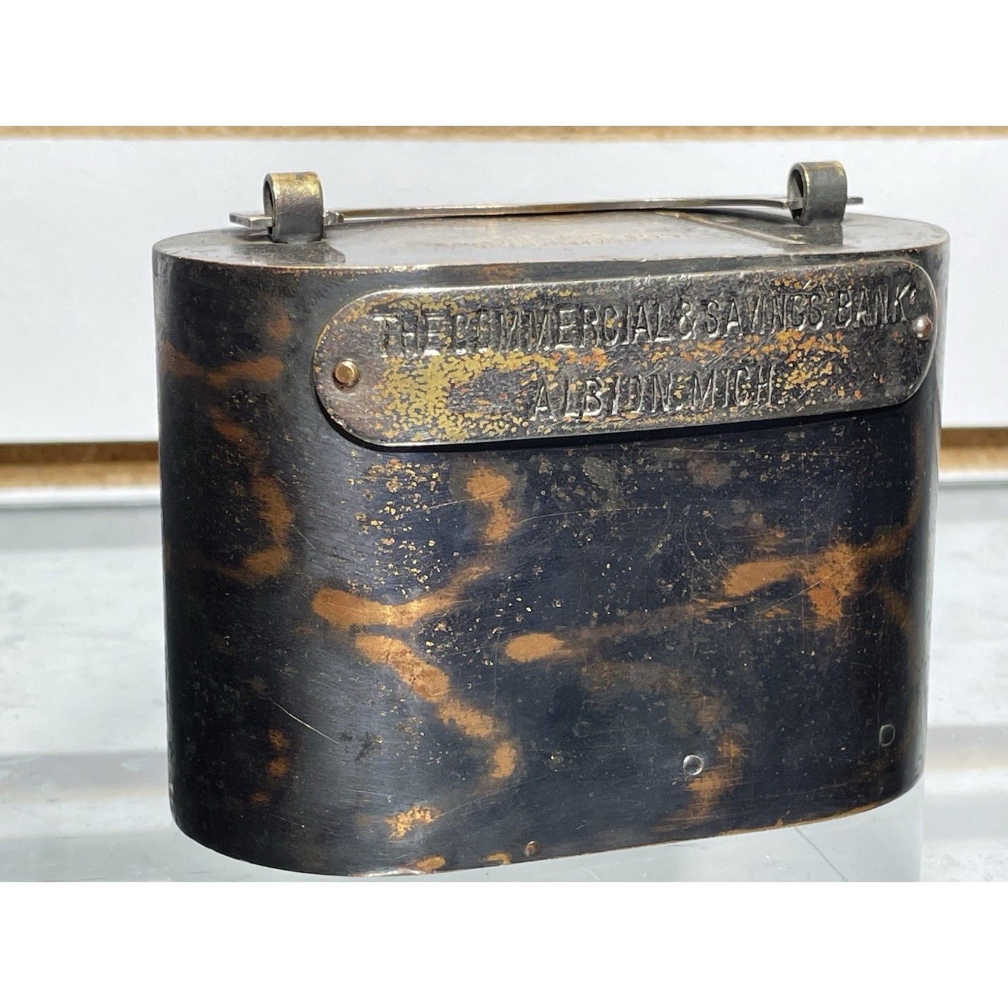 ANTIQUE STEEL SAVINGS BANK The commercial & savings Bank ALBION MICH BURNS CO NY