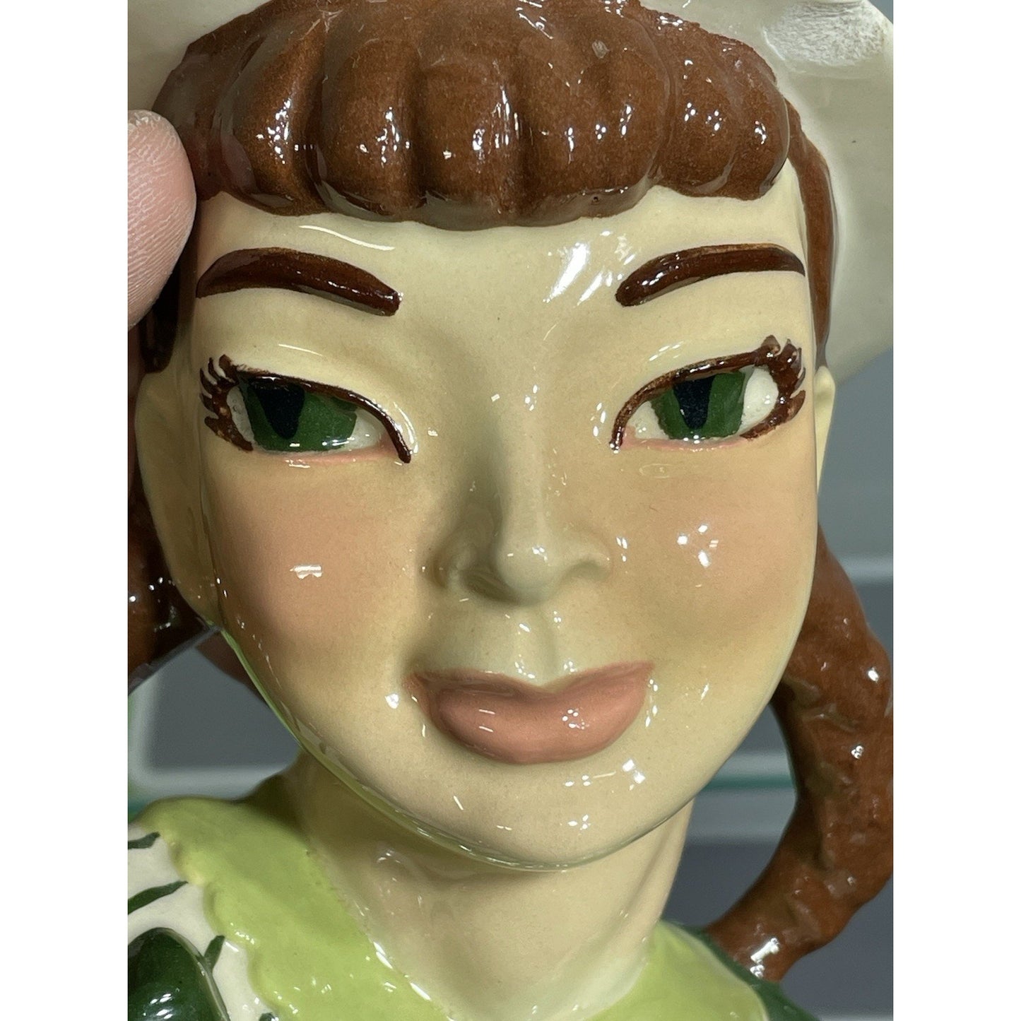 Vintage Lady Head Vase “Becky”, 5 1/2”, Ceramic Arts Studio, Madison, Wis.