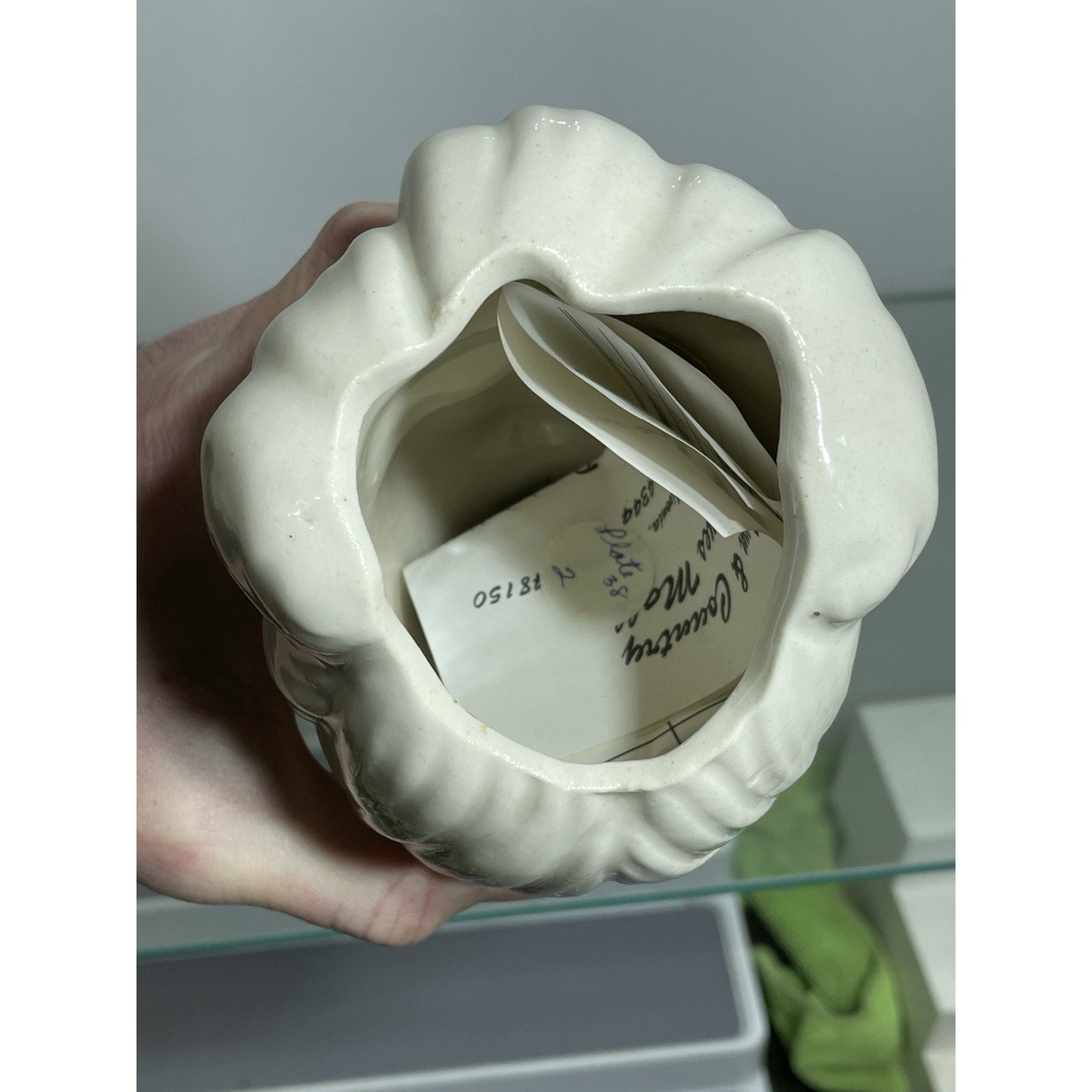 VINTAGE BETTY GRABLE LADY HEAD VASE 7” Tall WHITE GLAMOUR GIRL - USA Bottom