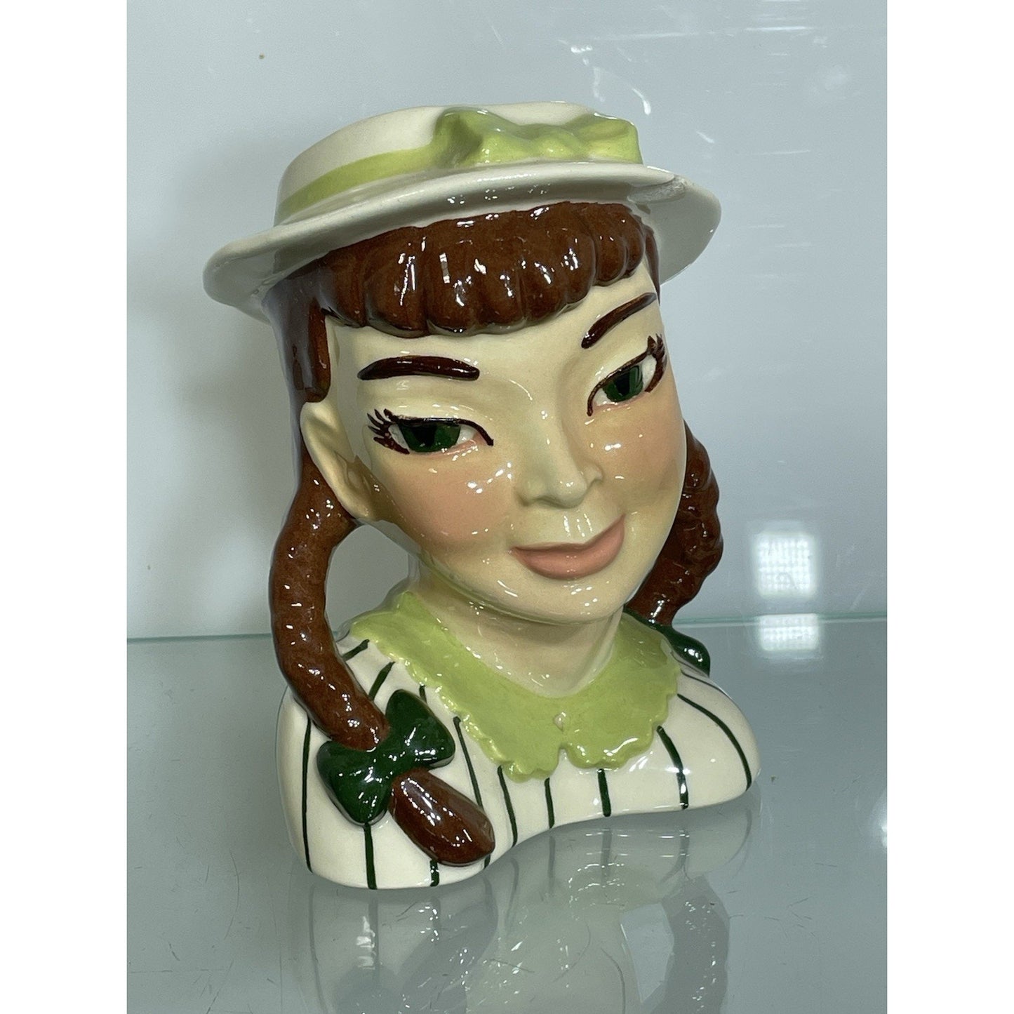 Vintage Lady Head Vase “Becky”, 5 1/2”, Ceramic Arts Studio, Madison, Wis.
