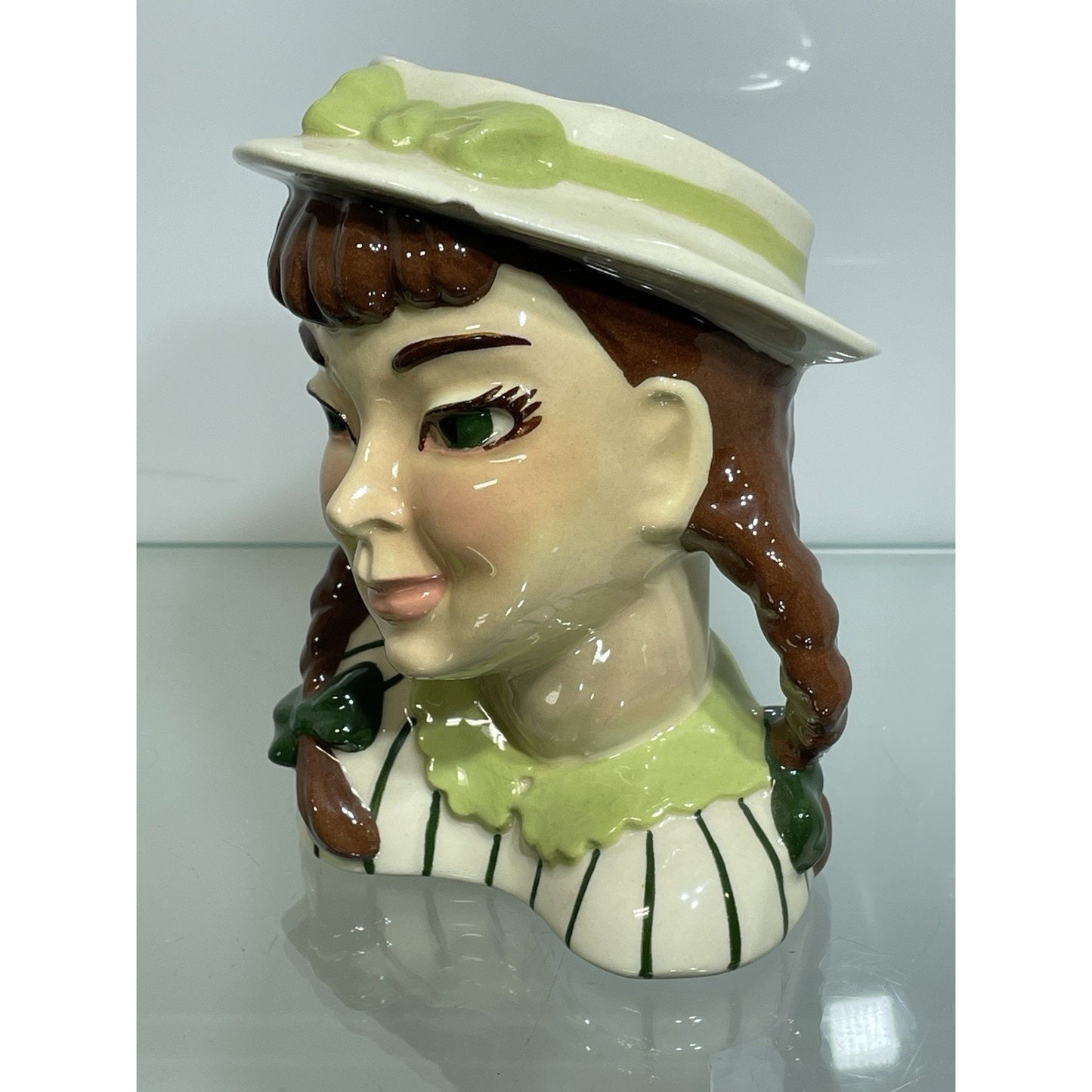 Vintage Lady Head Vase “Becky”, 5 1/2”, Ceramic Arts Studio, Madison, Wis.