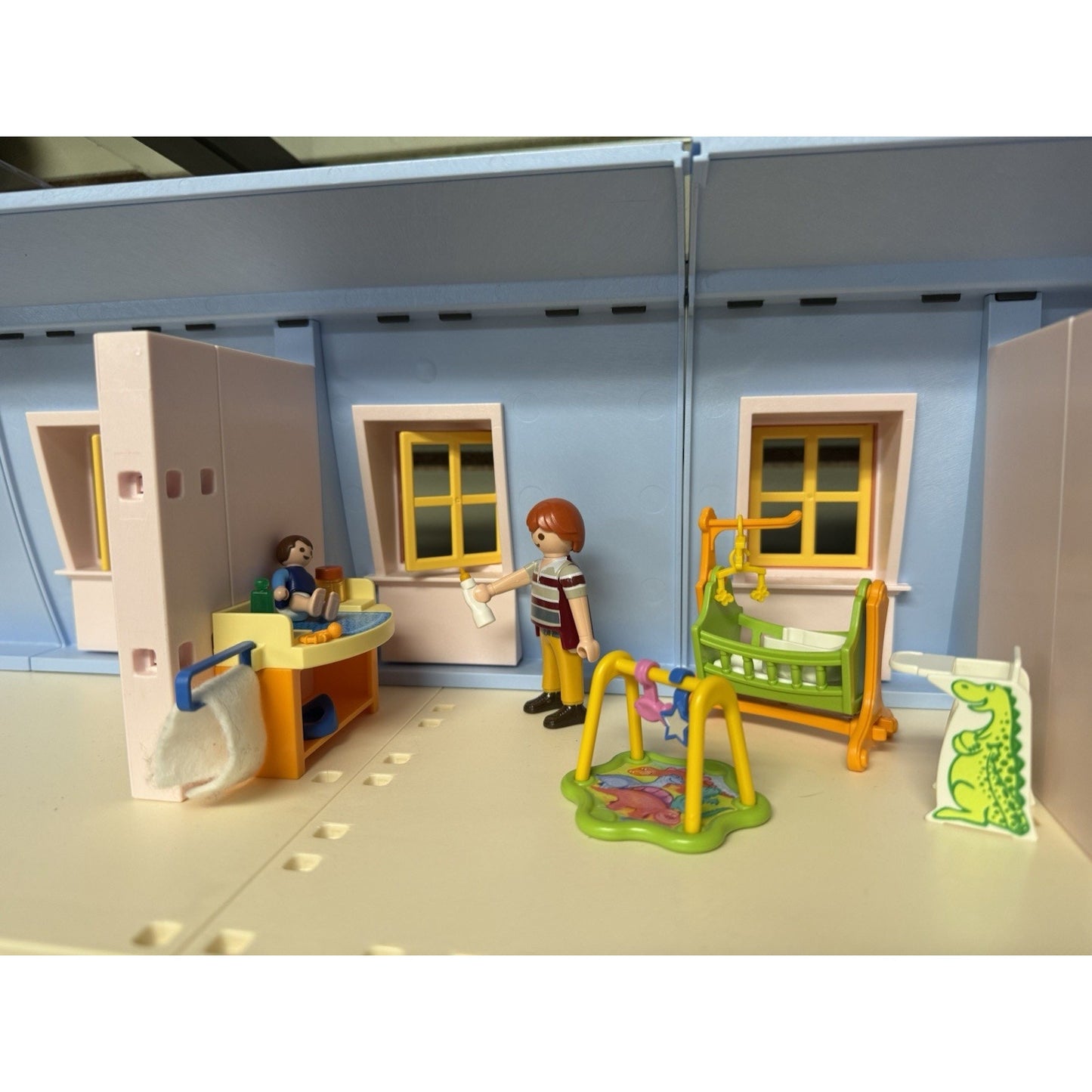 Playmobil Deluxe Dollhouse 5303 Mansion House w extension sets 3X all lights LOT
